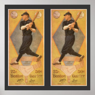 Affiche Art d'étiquette de produit vintage, Boston Garter 