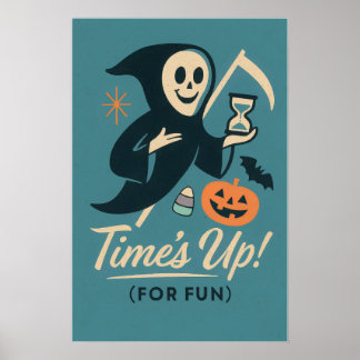 Affiche Art d'Halloween Retro Reaper