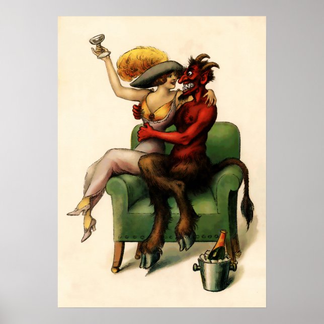 Affiche Art diable vintage (Devant)