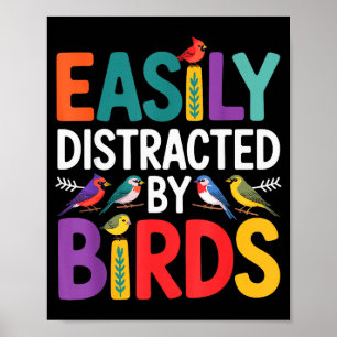 Affiche Art d'oiseau pour hommes femmes enfant observation