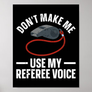 Affiche Art Drôle D'Arbitre Pour Hommes Femmes Sports Ref 