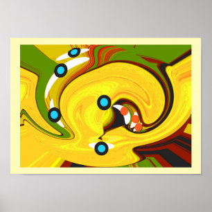 Affiche Art du chemin d'or