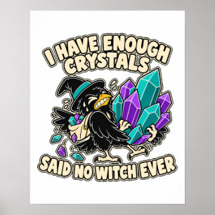 Affiche Art du corbeau familier de Crystal Collector