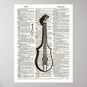 Affiche Art du dictionnaire d'instruments de musique