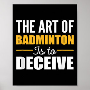 Affiche Art Du Joueur De Badminton De Badminton