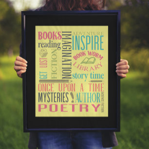 Affiche Art du métro de la bibliothèque