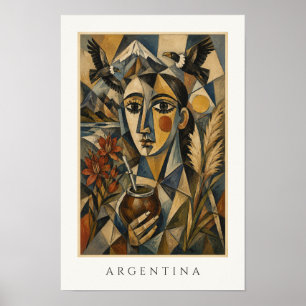 Affiche Art du patrimoine argentin Voyage en Amérique du