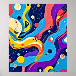 Affiche Art du rythme cosmique