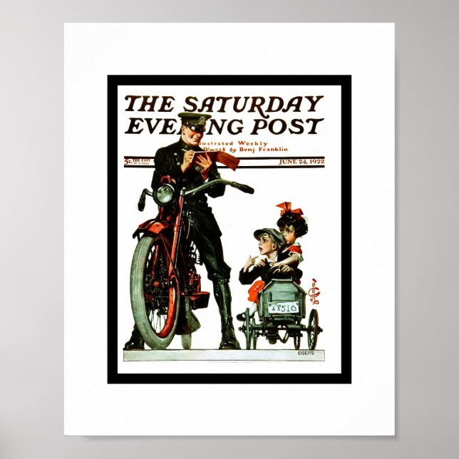 Affiche Art du Saturday Evening Post (Devant)