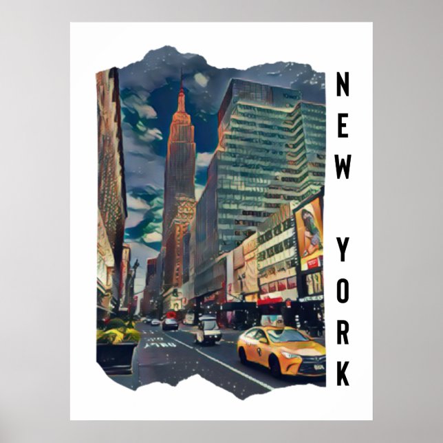 Affiche Art esthétique de New York (Devant)