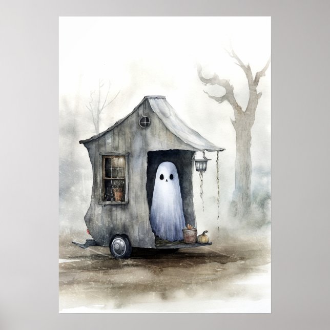 Affiche Art fantôme : Maison minuscule (Devant)