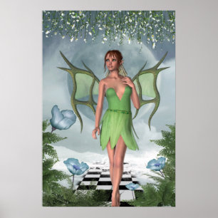 Affiche Art féerique d'imaginaire de rêves éclairés pa