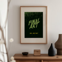 Art final - Parodie d'affiche de film vintage