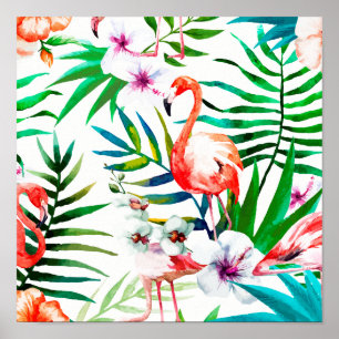 Affiche Art flamand tropical