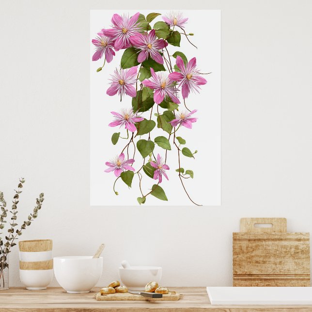 AFFICHE ART FLORAL #17 (Cuisine)