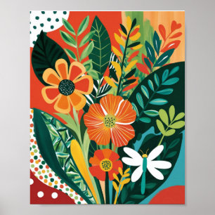 Affiche Art floral Abstrait