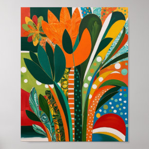 Affiche Art floral Abstrait
