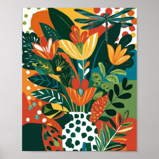 Affiche Art floral Abstrait