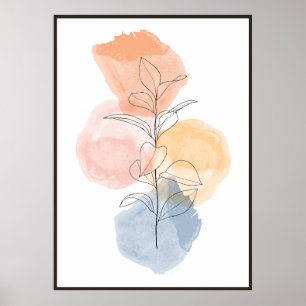 Affiche Art floral Abstrait