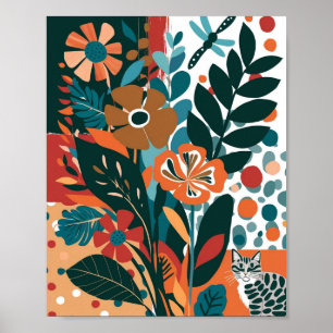Affiche Art floral Abstrait