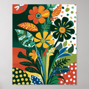 Affiche Art floral Abstrait