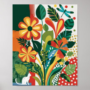 Affiche Art floral Abstrait