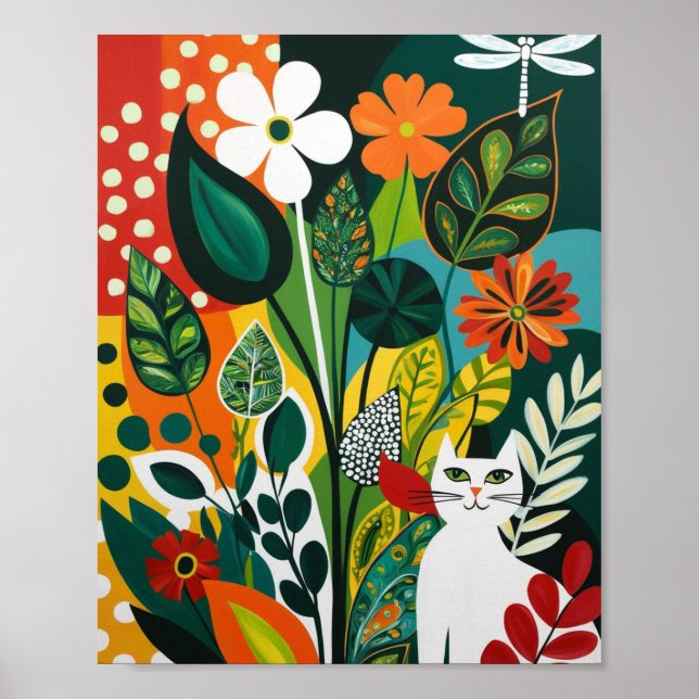 Affiche Art floral Abstrait (Devant)