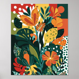 Affiche Art floral Abstrait