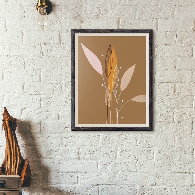 Affiche Art floral abstrait boho moderne  (Créateur téléchargé)