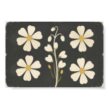 Art floral blanc minimaliste