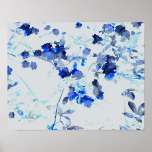 Affiche Art floral moderne et tendance de motif de fleurs