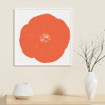 Affiche Art Floral Poppy Retro en Orange Vintage et Blanc<br><div class="desc">Éclairez votre maison avec cet art floral rétro coquelicot en orange vintage et blanc. Disponible à la fois en poster imprimé et en téléchargement imprimable,  ce design est parfait pour ceux qui aiment les styles moyen et vintage du siècle.</div>