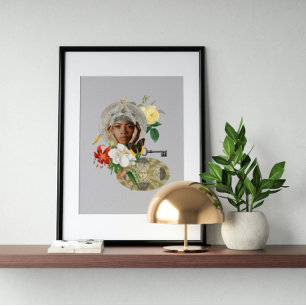 Affiche Art fou vintage surréaliste