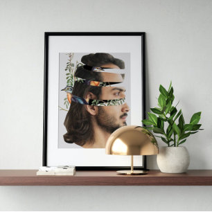 Affiche Art fou vintage surréaliste