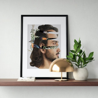 Affiche Art fou vintage surréaliste