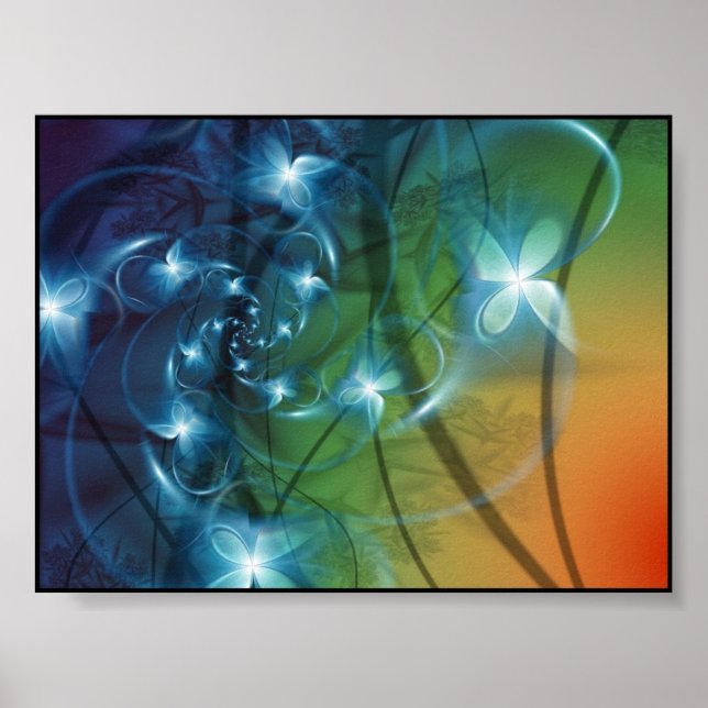 Affiche art fractal (Devant)