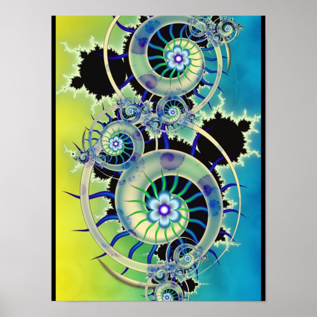 Affiche Art fractal de Mandelbrot (Devant)