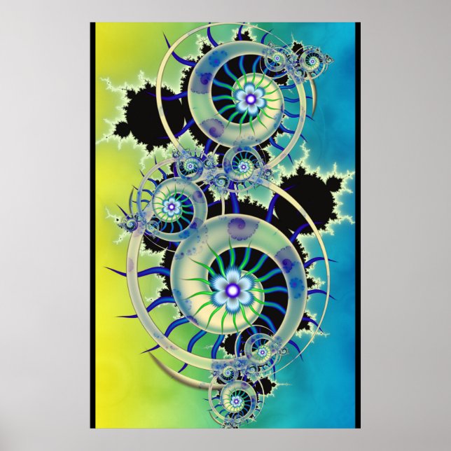 Affiche Art fractal de Mandelbrot (Devant)