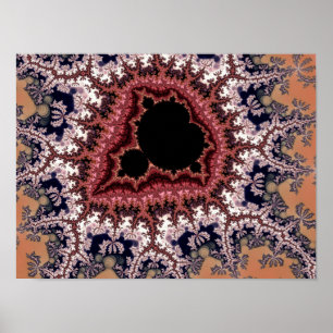 Affiche Art fractal Mandelbrot complexe