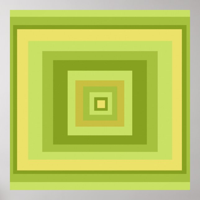 Affiche art géométrique abstrait moderniste (Devant)