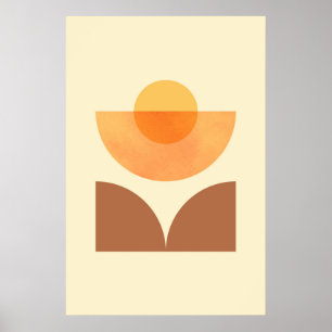 Affiche Art géométrique circulaire Abstrait scandinave