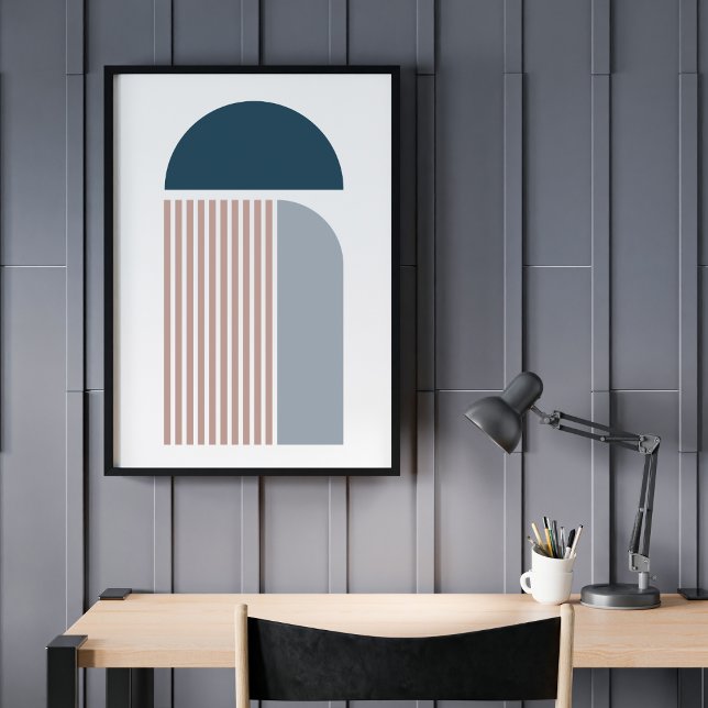 Affiche Art Géométrique Contemporain Abstrait Moderne (Créateur téléchargé)