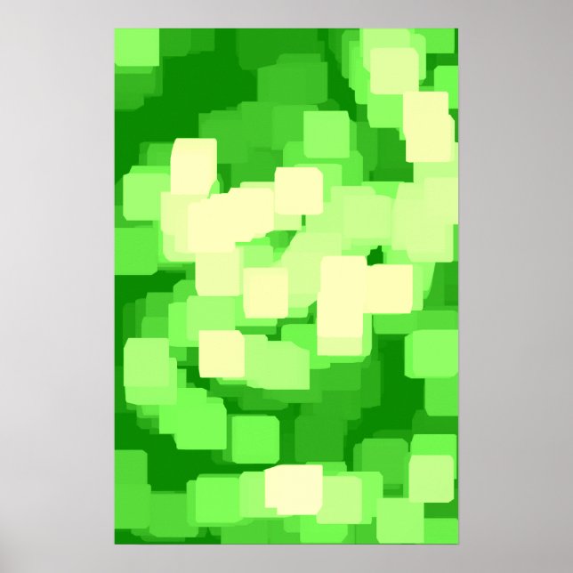 Affiche Art géométrique "Iceberg" (Devant)