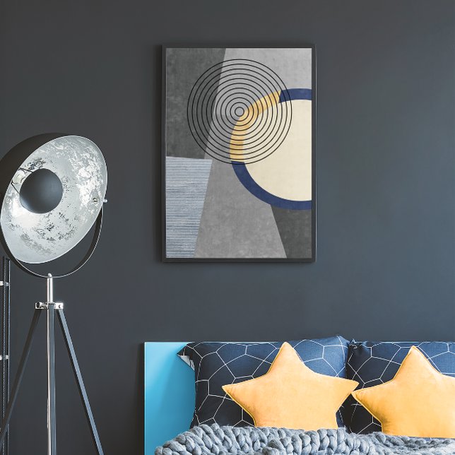 Affiche Art géométrique industriel moderne (Créateur téléchargé)