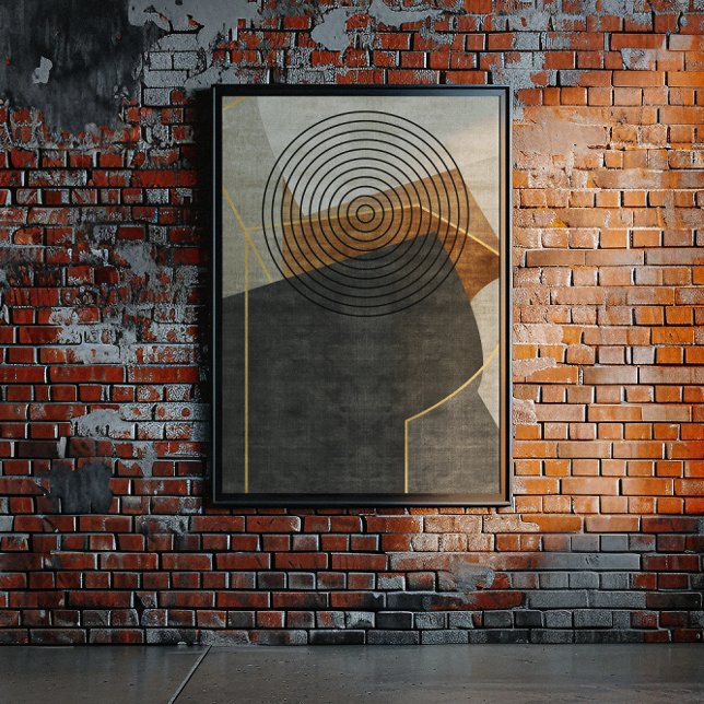 Affiche Art géométrique industriel moderne 2 (Créateur téléchargé)