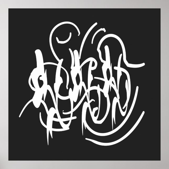 Affiche Art géométrique moderne abstrait (Devant)