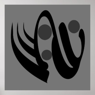 Affiche Art géométrique moderniste abstrait