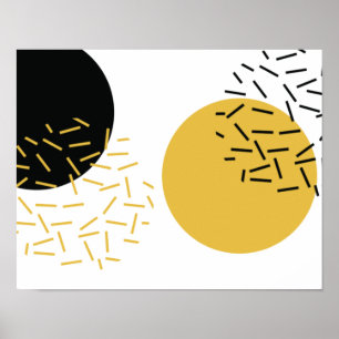 Affiche Art graphique géométrique urbain simple, moderne e