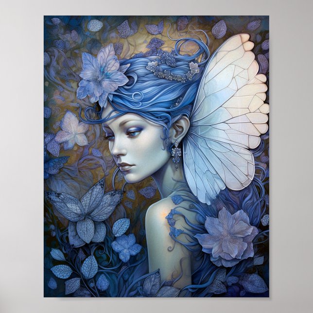 Affiche Art Imaginaire Fairy Bleu (Devant)