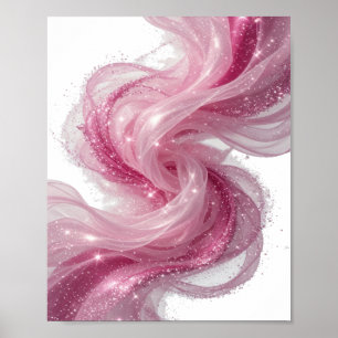 Affiche Art imprimé d'art abstrait argent ABSTRACT ART v3